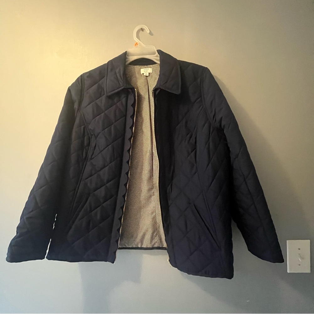 Crown & Ivy Navy Quilted Women's Jacket